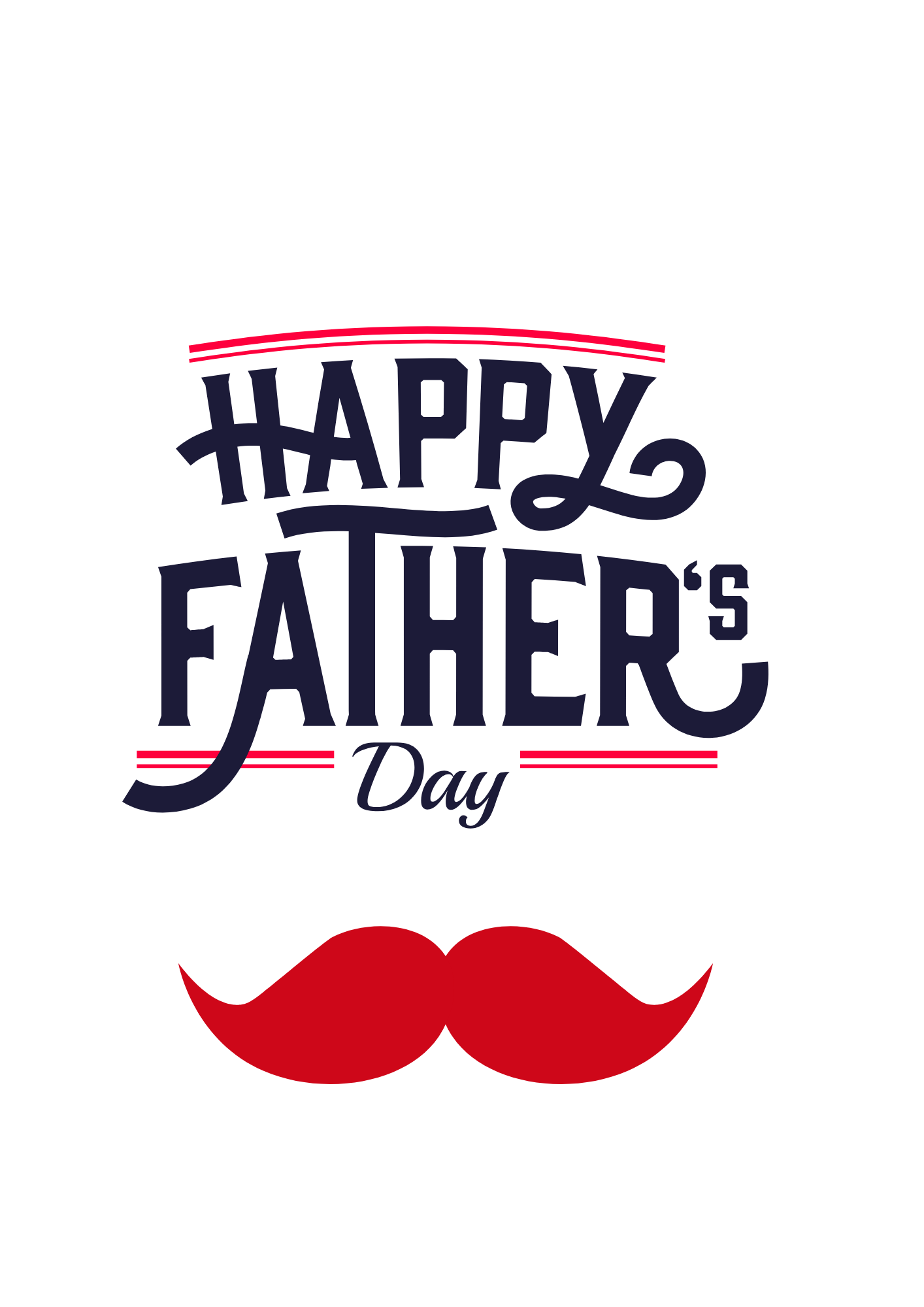 Father's Day card – Classic Navy